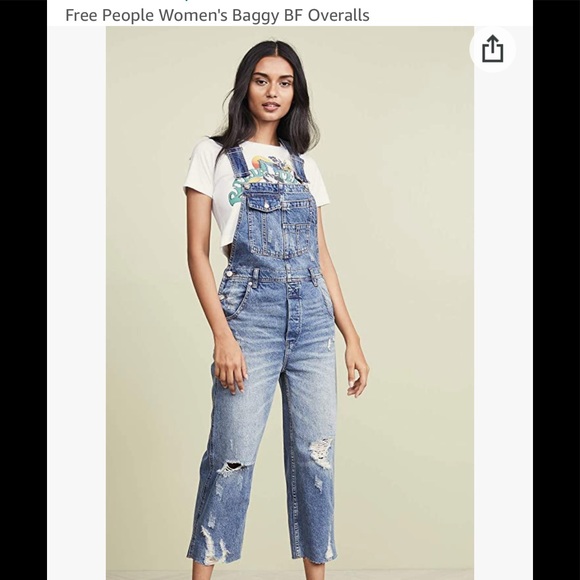 Free People Denim - Free People Boyfriend Overalls